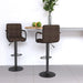 Scaune de bar, 2 buc., maro, material textil - WALTI WALTI