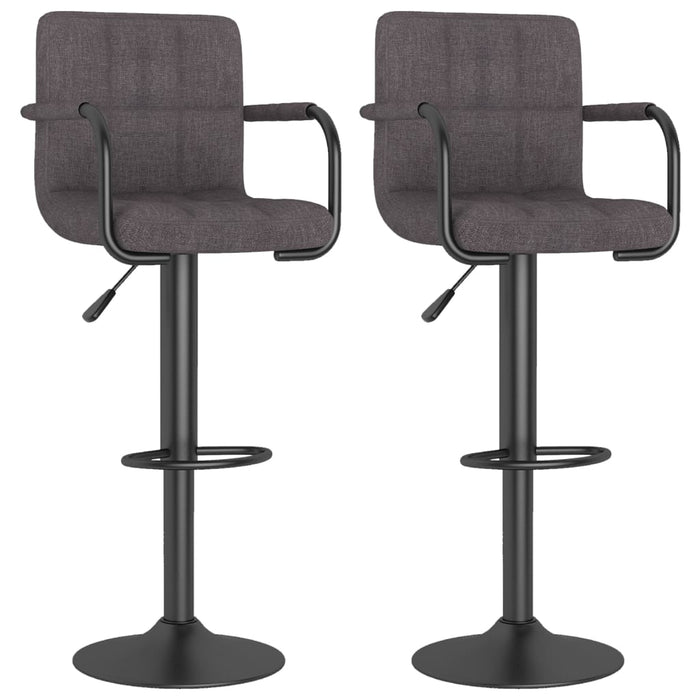 Scaune de bar, 2 buc., gri taupe, material textil - WALTI WALTI