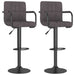 Scaune de bar, 2 buc., gri taupe, material textil - WALTI WALTI