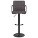 Scaune de bar, 2 buc., gri taupe, material textil - WALTI WALTI