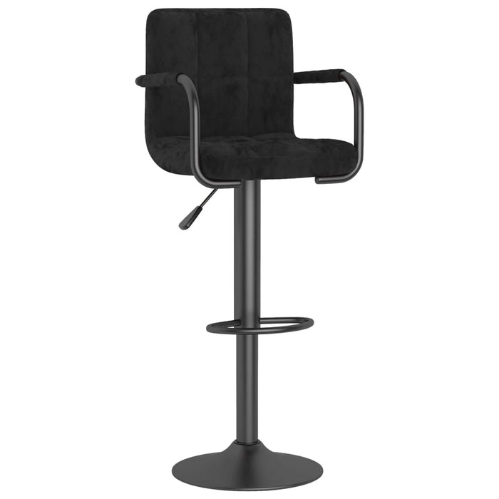 Scaun de bar, negru, catifea - WALTI WALTI