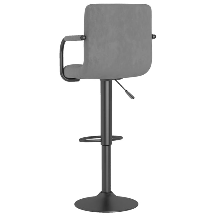 Scaun de bar, gri deschis, catifea - WALTI WALTI