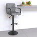Scaun de bar, gri deschis, catifea - WALTI WALTI