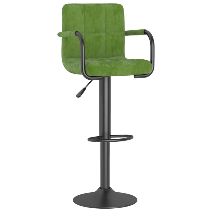 Scaun de bar, verde deschis, catifea - WALTI WALTI