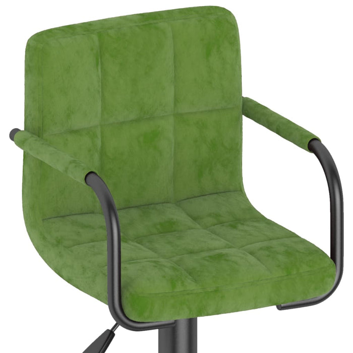 Scaun de bar, verde deschis, catifea - WALTI WALTI