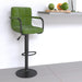 Scaun de bar, verde deschis, catifea - WALTI WALTI