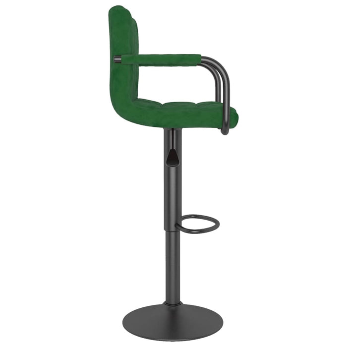 Scaun de bar, verde închis, catifea - WALTI WALTI