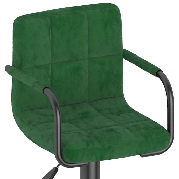 Scaun de bar, verde închis, catifea - WALTI WALTI