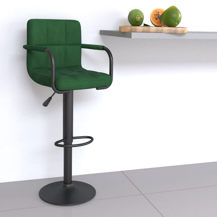 Scaun de bar, verde închis, catifea - WALTI WALTI