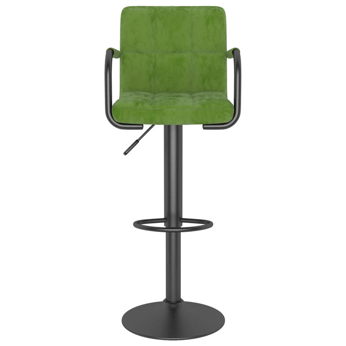 Scaune de bar, 2 buc., verde deschis, catifea - WALTI WALTI