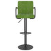 Scaune de bar, 2 buc., verde deschis, catifea - WALTI WALTI