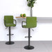 Scaune de bar, 2 buc., verde deschis, catifea - WALTI WALTI