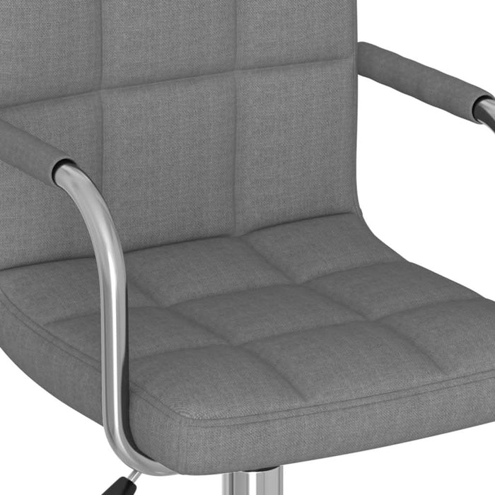 Scaun de birou pivotant, gri deschis, material textil - WALTI WALTI