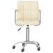 Scaun de birou pivotant, crem, material textil - WALTI WALTI