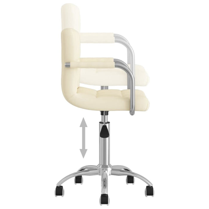Scaun de birou pivotant, crem, material textil - WALTI WALTI