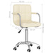 Scaun de birou pivotant, crem, material textil - WALTI WALTI