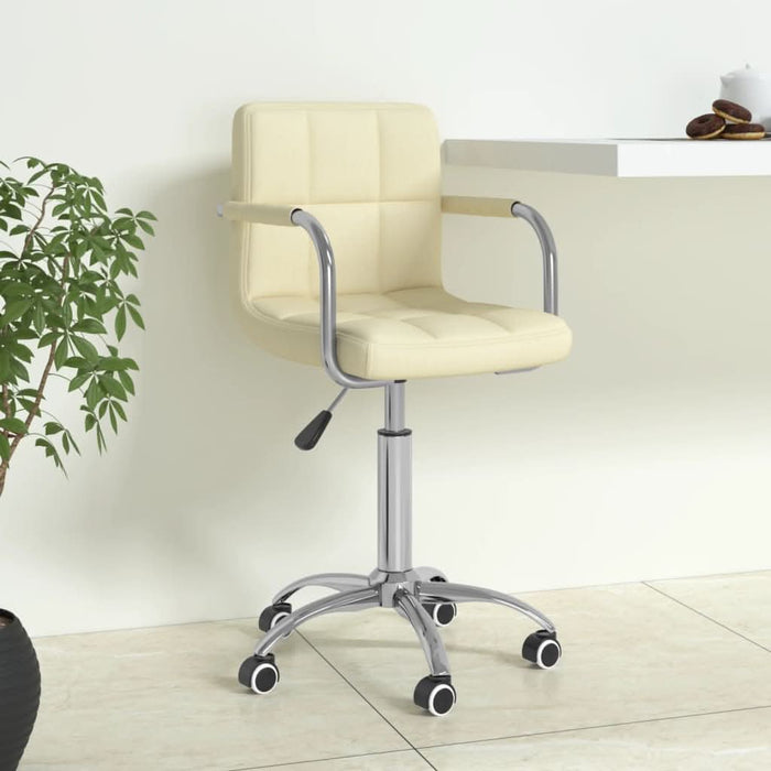 Scaun de birou pivotant, crem, material textil - WALTI WALTI