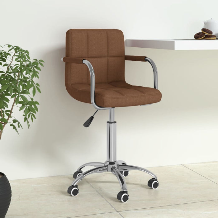 Scaun de birou pivotant, maro, material textil WALTI