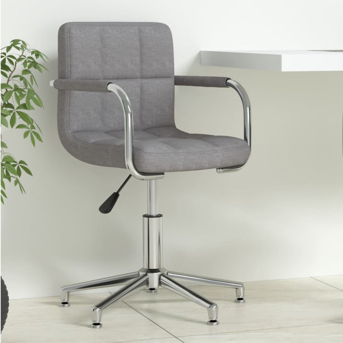 Scaun de birou pivotant, gri deschis, material textil - WALTI WALTI
