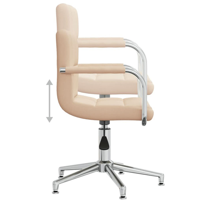 Scaun de birou pivotant, crem, material textil - WALTI WALTI