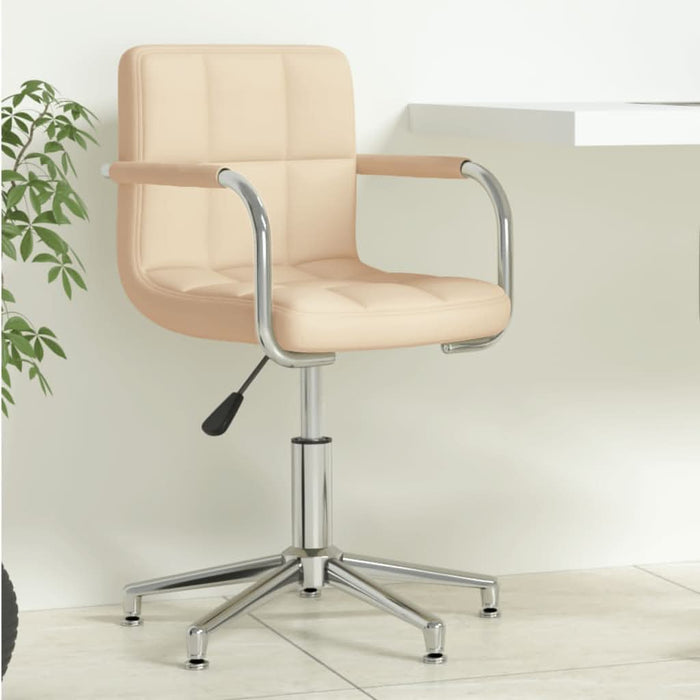 Scaun de birou pivotant, crem, material textil - WALTI WALTI