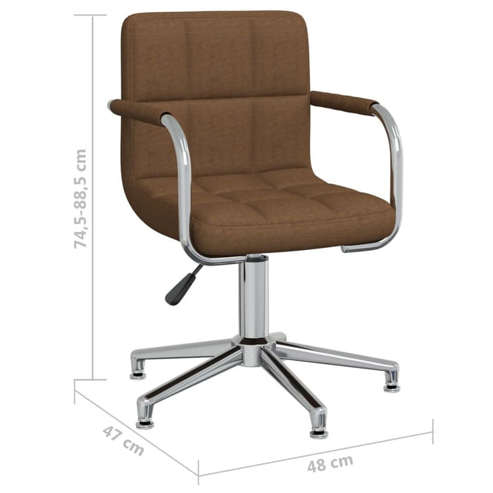 Scaun de birou pivotant, maro, material textil - WALTI WALTI