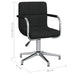 Scaun de birou pivotant, negru, material textil - WALTI WALTI