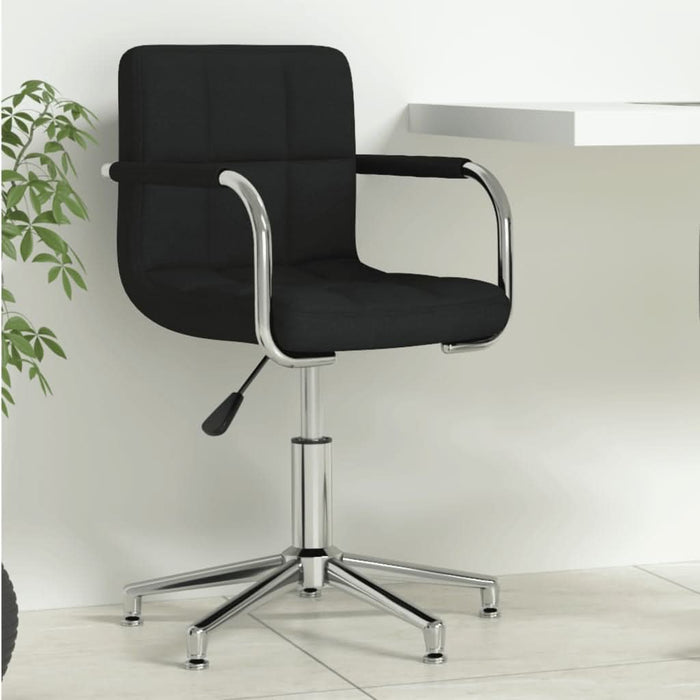 Scaun de birou pivotant, negru, material textil - WALTI WALTI