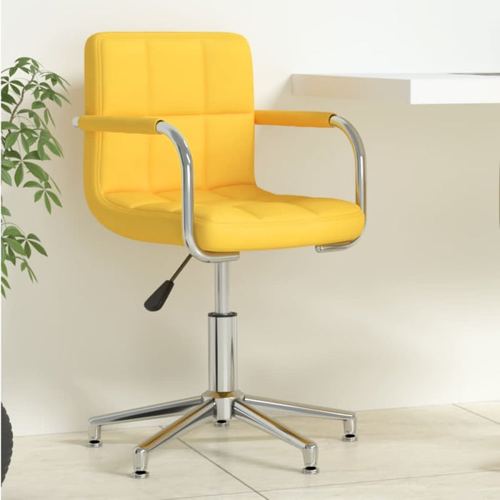 Scaun de birou pivotant, galben muștar, material textil - WALTI WALTI