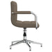 Scaun de birou pivotant, gri taupe, material textil - WALTI WALTI