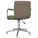 Scaun de birou pivotant, gri taupe, material textil - WALTI WALTI