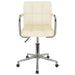 Scaun de birou pivotant, crem, material textil - WALTI WALTI
