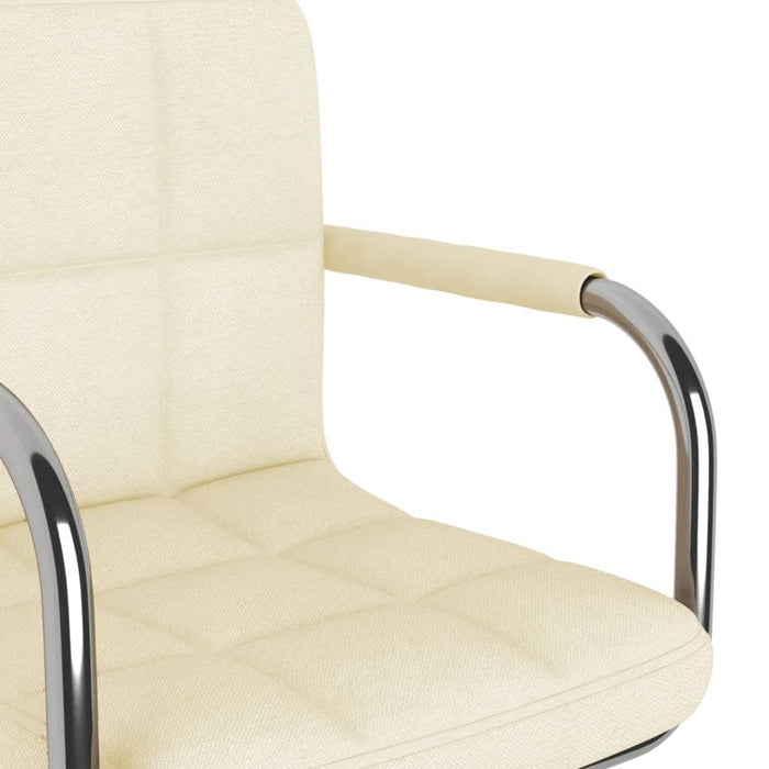 Scaun de birou pivotant, crem, material textil - WALTI WALTI