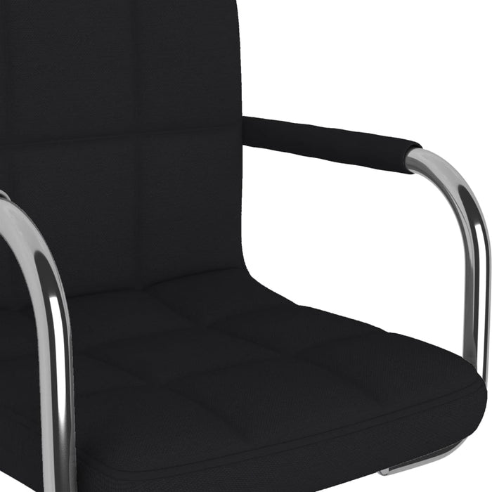 Scaun de birou pivotant, negru, material textil - WALTI WALTI