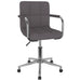 Scaun de birou pivotant, gri taupe, material textil - WALTI WALTI