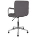 Scaun de birou pivotant, gri taupe, material textil - WALTI WALTI