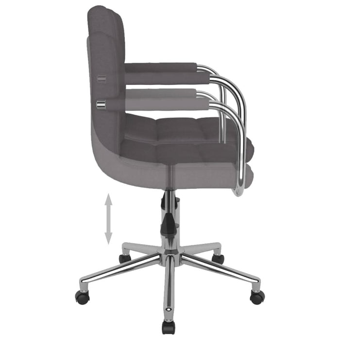 Scaun de birou pivotant, gri taupe, material textil - WALTI WALTI