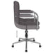 Scaun de birou pivotant, gri taupe, material textil - WALTI WALTI