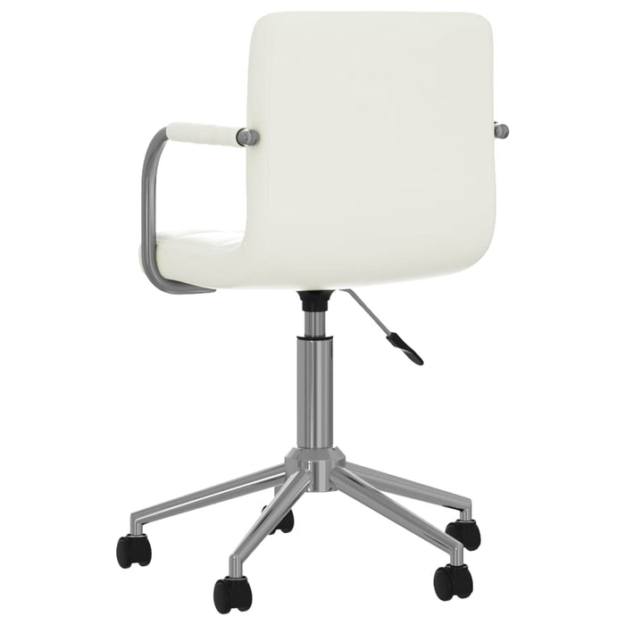 Scaun de birou rotativ, alb, piele ecologică - WALTI WALTI