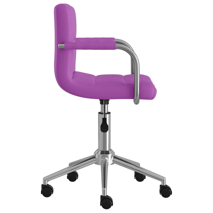 Scaune de bucătărie pivotante, 2 buc, violet, piele ecologică WALTI