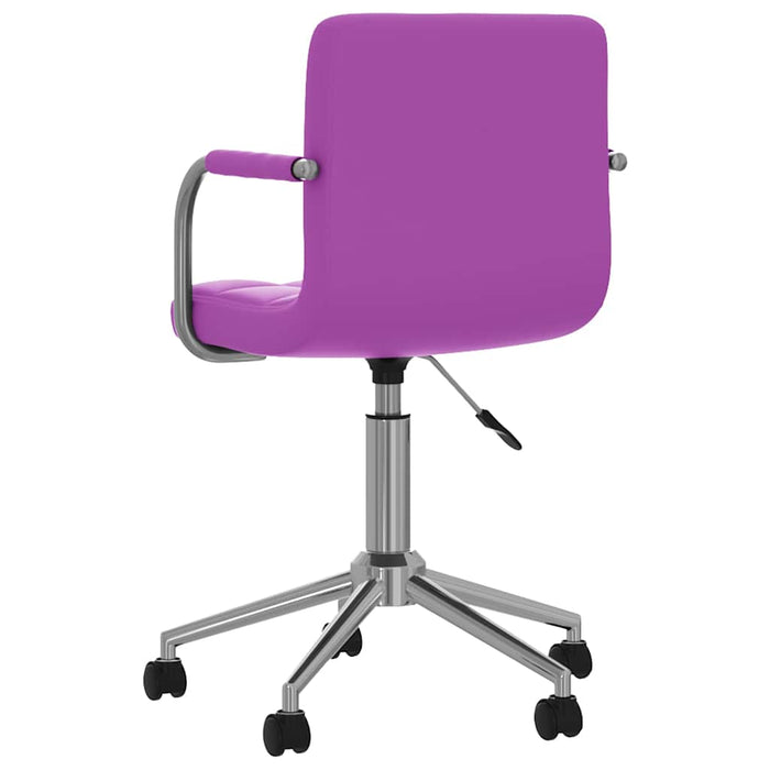 Scaune de bucătărie pivotante, 2 buc, violet, piele ecologică WALTI