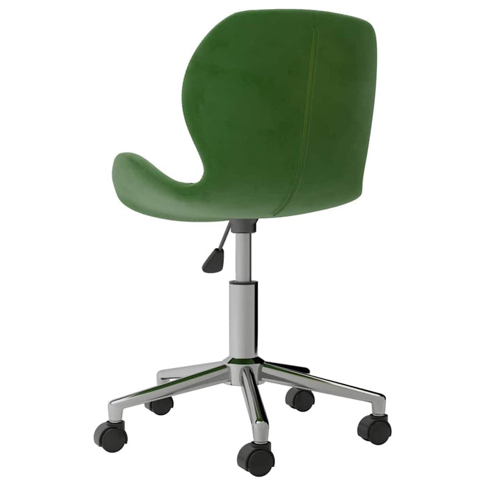 Scaune de bucătărie pivotante, 2 buc., verde închis, catifea WALTI