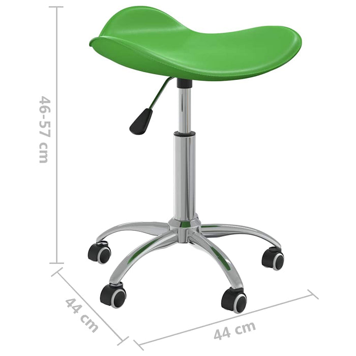 Scaune de bucătărie pivotante, 2 buc. verde, piele artificială WALTI