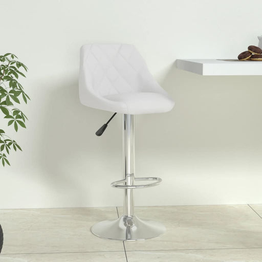 Scaun de bar, alb, piele ecologică - WALTI WALTI