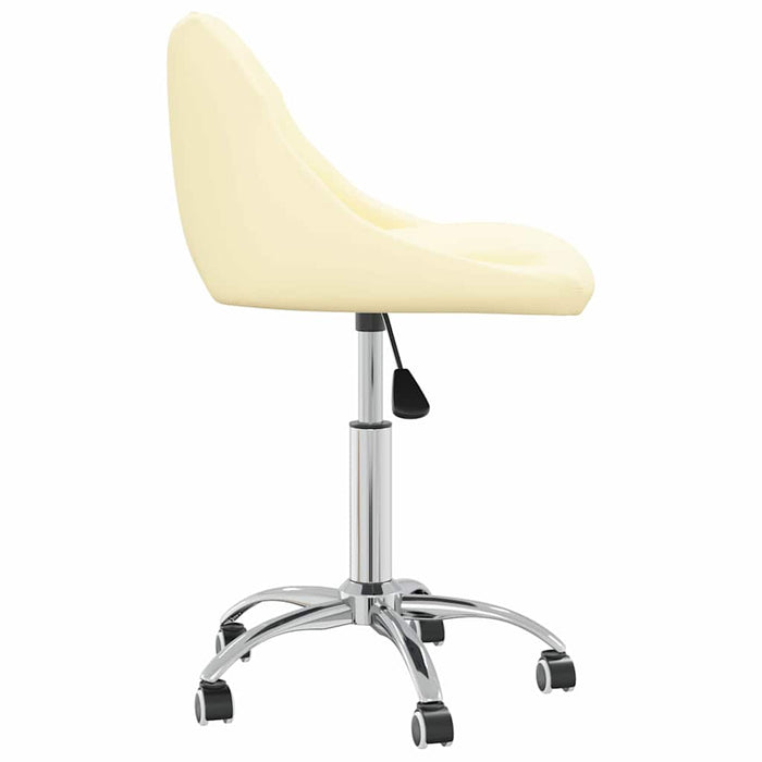 Scaune de bucătărie pivotante, 2 buc., crem, piele artificială WALTI