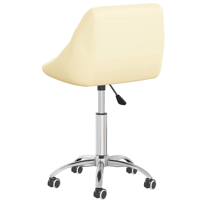 Scaune de bucătărie pivotante, 2 buc., crem, piele artificială WALTI