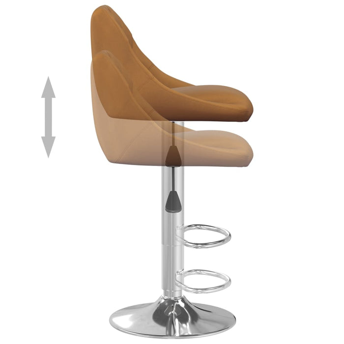Scaun de bar, maro, catifea WALTI