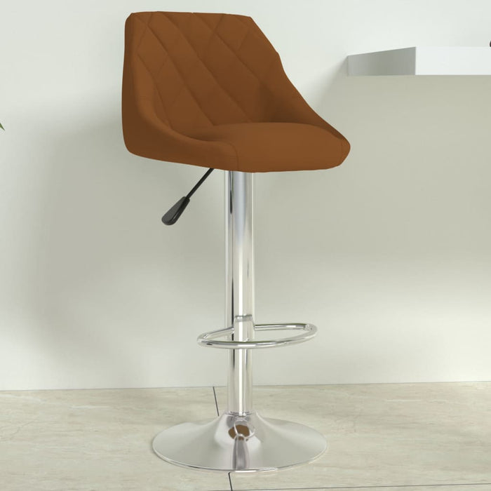 Scaun de bar, maro, catifea WALTI