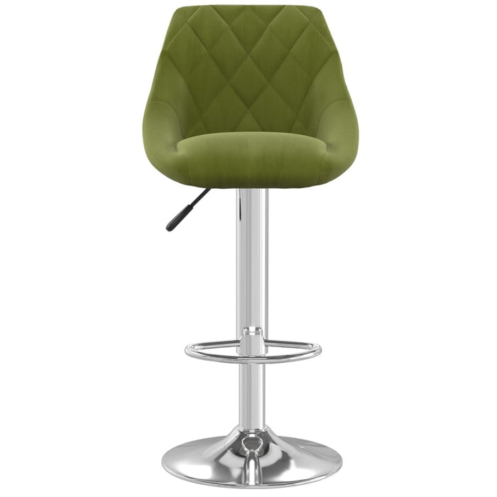 Scaun de bar, verde deschis, catifea WALTI