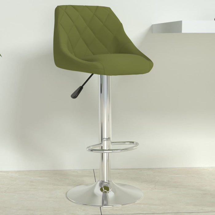 Scaun de bar, verde deschis, catifea WALTI